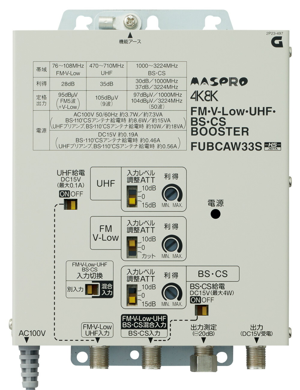 テレビ ブースター 増幅器 SH・UF-1MS | APPS-BICENTENARIO-PRD-01 
