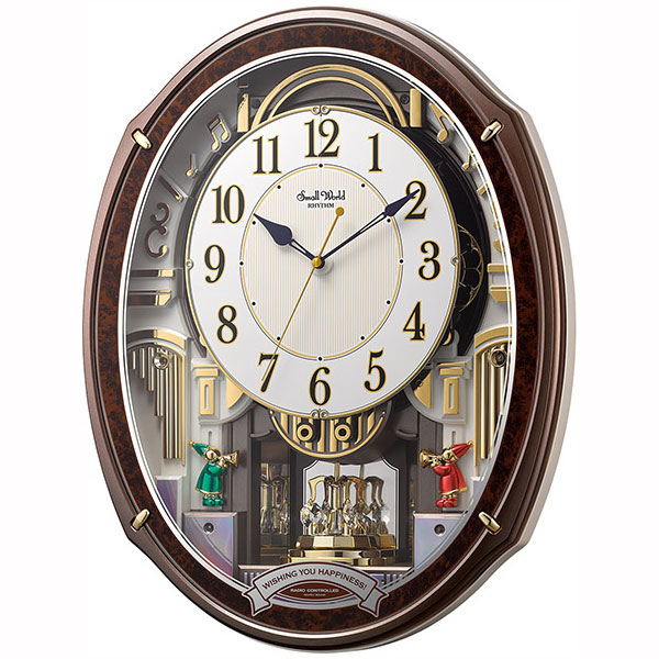 楽天市場】セイコーからくり時計 電波時計 壁掛け時計 RE579B ウェーブ