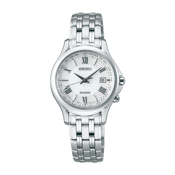 セイコー ソーラー電磁波時辰儀 SWCW161 エクセリーヌ 成人女性用ウオッチ SEIKO EXCELINE 目じるし相応う有料 取り寄せ品「未申-ka」