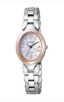 ソーラーウォッチ お上さん用 シチズン レディース携帯時計 エクシード CITIZEN EX2044-54W 取り寄せ品