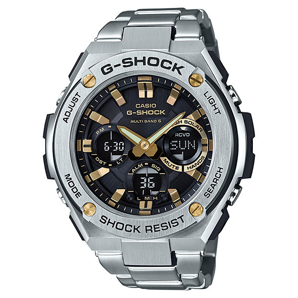 CASIO カシオ Gショック Gスチール GST-W110D-1A9JF ソーラー電波時計 G-STEEL 国内正規品 刻印対応、有料 取り寄せ品