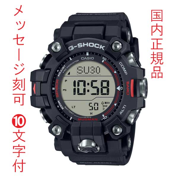 名入れ 名まえ 目じるし 10文字記号付 カシオ Ｇぼうぜん自失 マッドマン ソーラー 電磁波時辰儀 CASIO G-SHOCK GW-9500-1JF メンズ 成人男性用 ウオッチ 国内置き目品 取り寄せ品