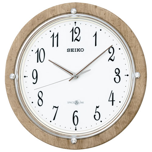 楽天市場】衛星電波時計 掛け時計 壁掛 GP202W セイコークロック GPS