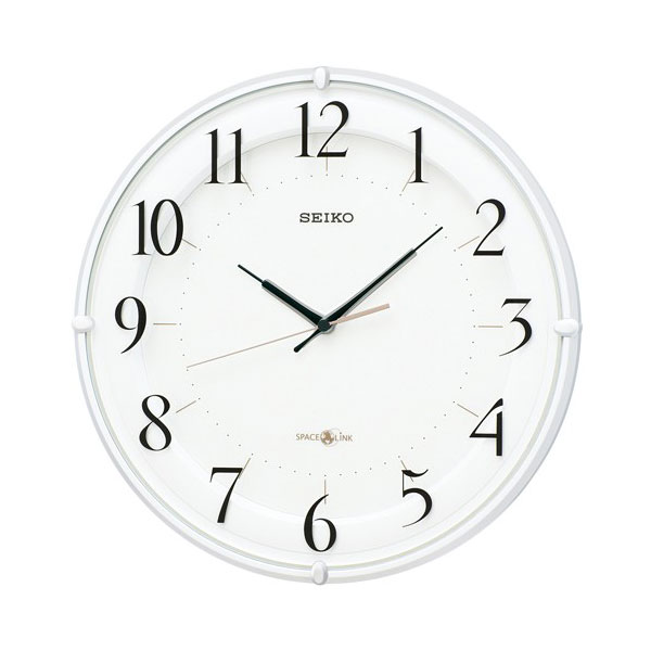 楽天市場】衛星電波時計 掛け時計 壁掛 GP202W セイコークロック GPS