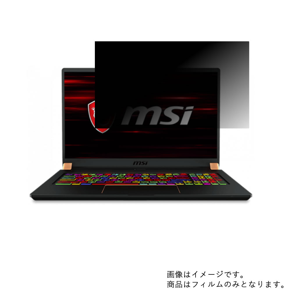 【2枚セット】MSI GS75 Stealth GS75-9SE-401JP 2019年5月モデル 用 [N40L]【 4way のぞき見防止 プライバシー保護 】画面に貼る液晶 保護 フィルム ★ エムエスアイ ジーエス ステルス