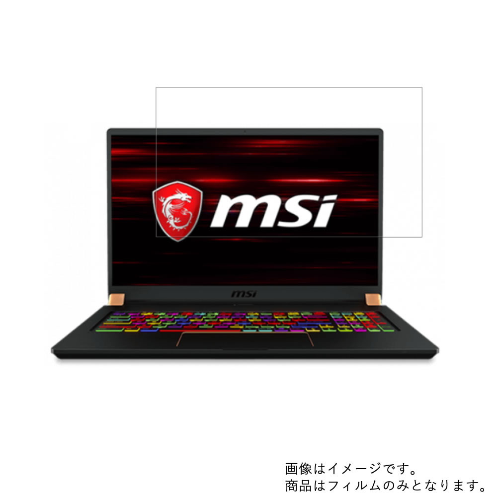 【2枚セット】MSI GS75 Stealth GS75-9SG-400JP 2019年5月モデル 用 [N40L]【 超撥水 すべすべ 抗菌 抗ウイルス クリア タイプ 】 液晶 保護 フィルム ★ エムエスアイ ジーエス ステルス