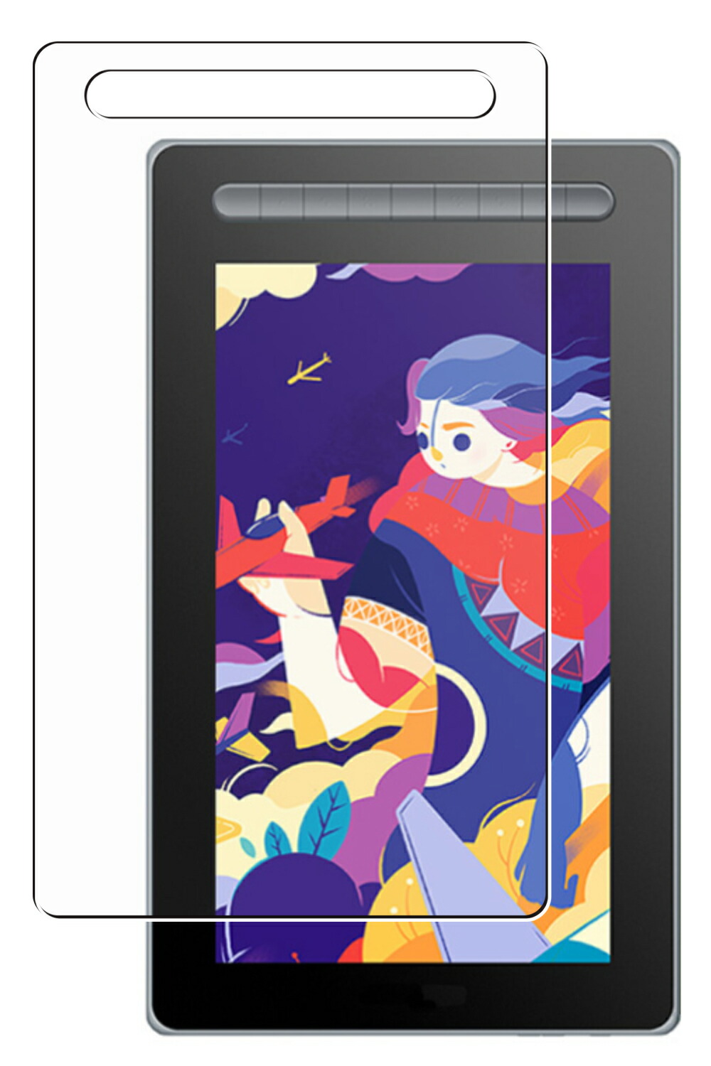 【2枚セット】XP-PEN Artist 13セカンド 用 [N40] 高硬度 9H ブルーライトカット クリア 液晶 保護 フィルム ★ エックスピーペン アーティスト 強化 ガラスフィルム と同等の 高硬度9H フィルム