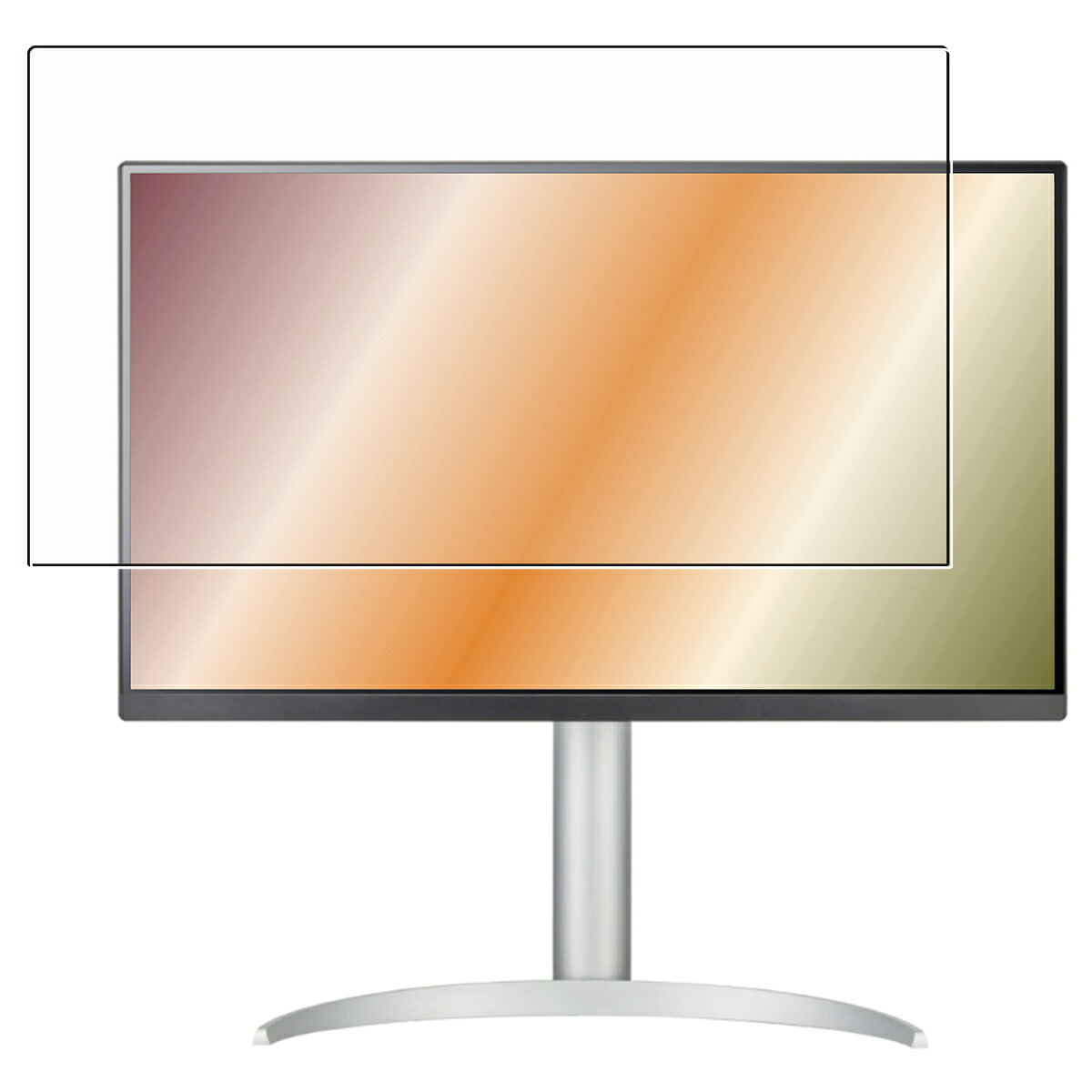 【商品は保護フィルムのみ】 LG 27BP85UN-W 用 [DP] 清潔 目に優しい アンチグレア ブルーライト カット タイプ 液晶 保護 フィルム ★ エルジー