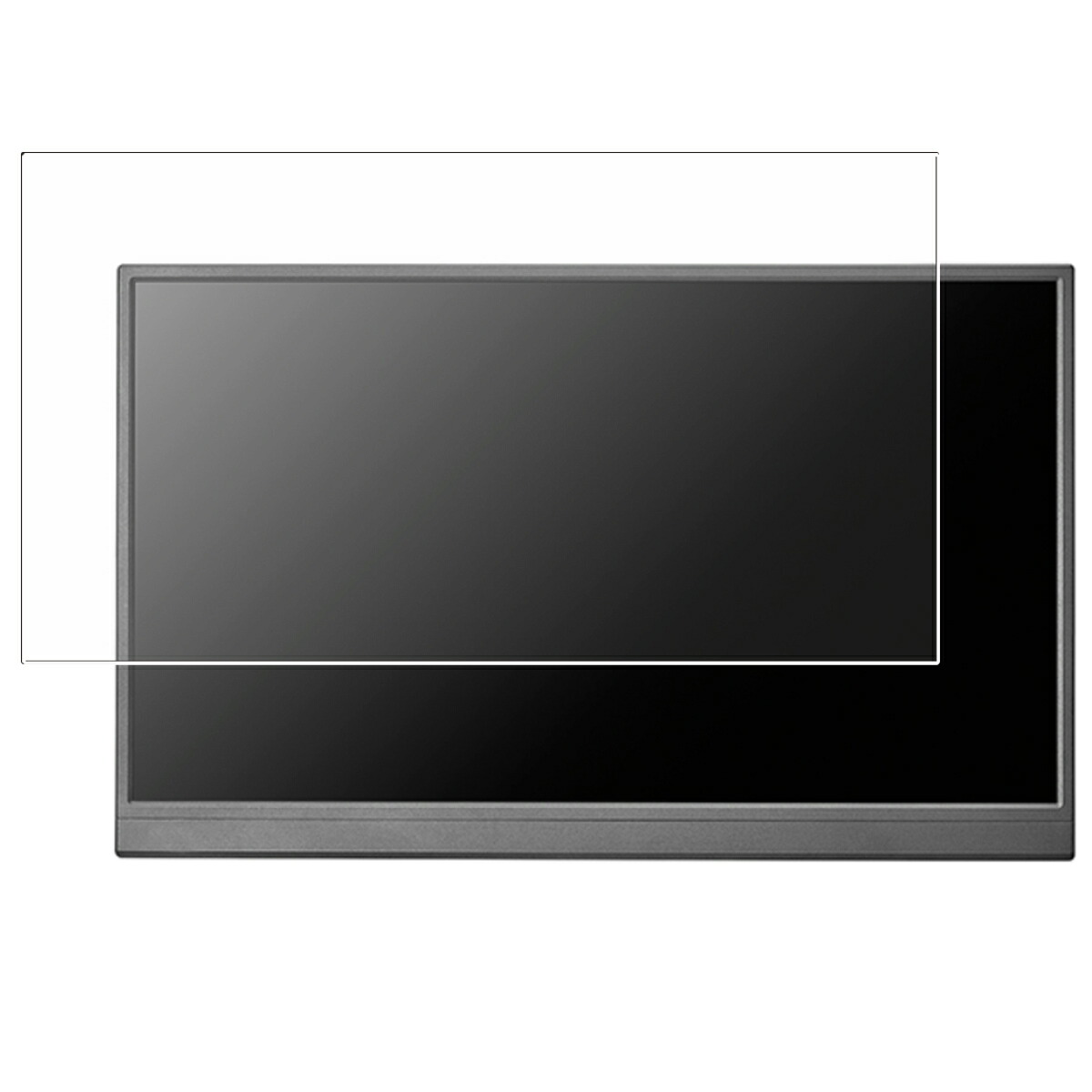 【2枚セット】アイ・オー・データ LCD-YC172AX 用 [N40] 高硬度 9H ブルーライトカット クリア 液晶 保護 フィルム ★ 強化 ガラスフィルム と同等の 高硬度9H フィルム I-O DATA