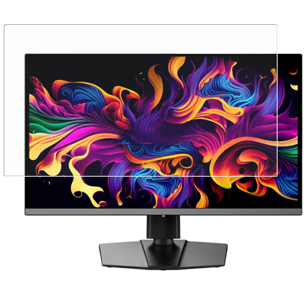 【商品は保護フィルムのみ】 MSI MPG-271QRX-QD-OLED 用 [DP] 抗菌 抗ウイルス 防指紋 クリア 液晶 保護 フィルム ★ エムエスアイ
