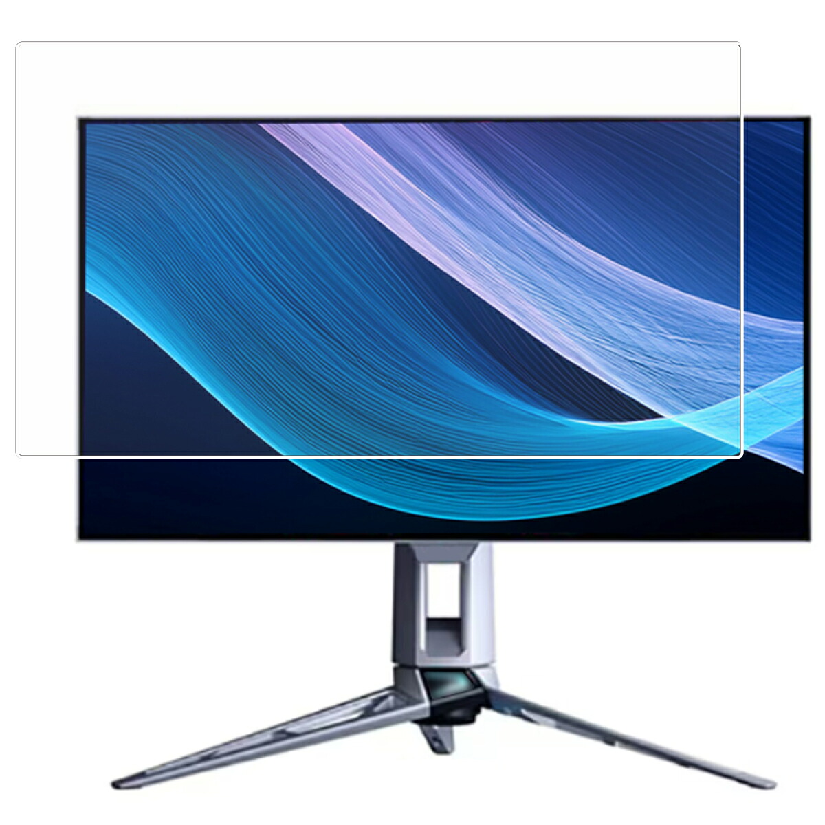 【商品は保護フィルムのみ】 ASUS ROG Swift OLED PG27AQWP-W 用 [DP] 抗菌 抗ウイルス 防指紋 クリア 液晶 保護 フィルム ★ エイスース アールオージー スイフト オーレッド