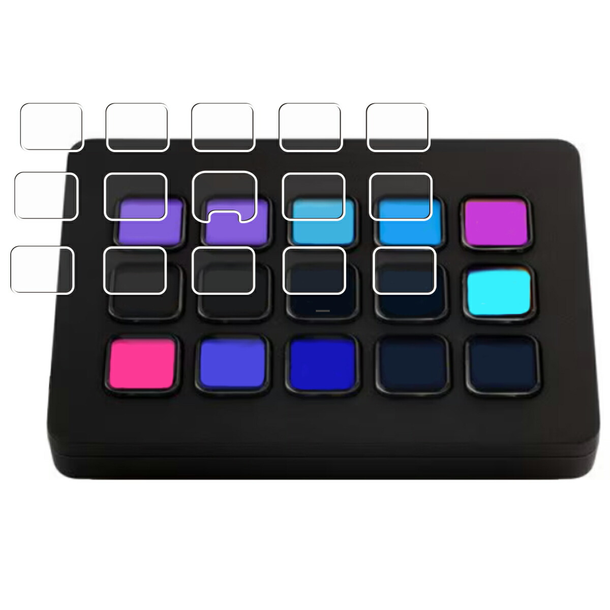 【2枚セット】Elgato Stream Deck MK.2 用 曲面対応 保護 フィルム TPUフィルム 傷修復 衝撃吸収 日本製 【上級者向け】 ★ エルガト ストリーム デック エムケイ ツー｜モバイルマスター