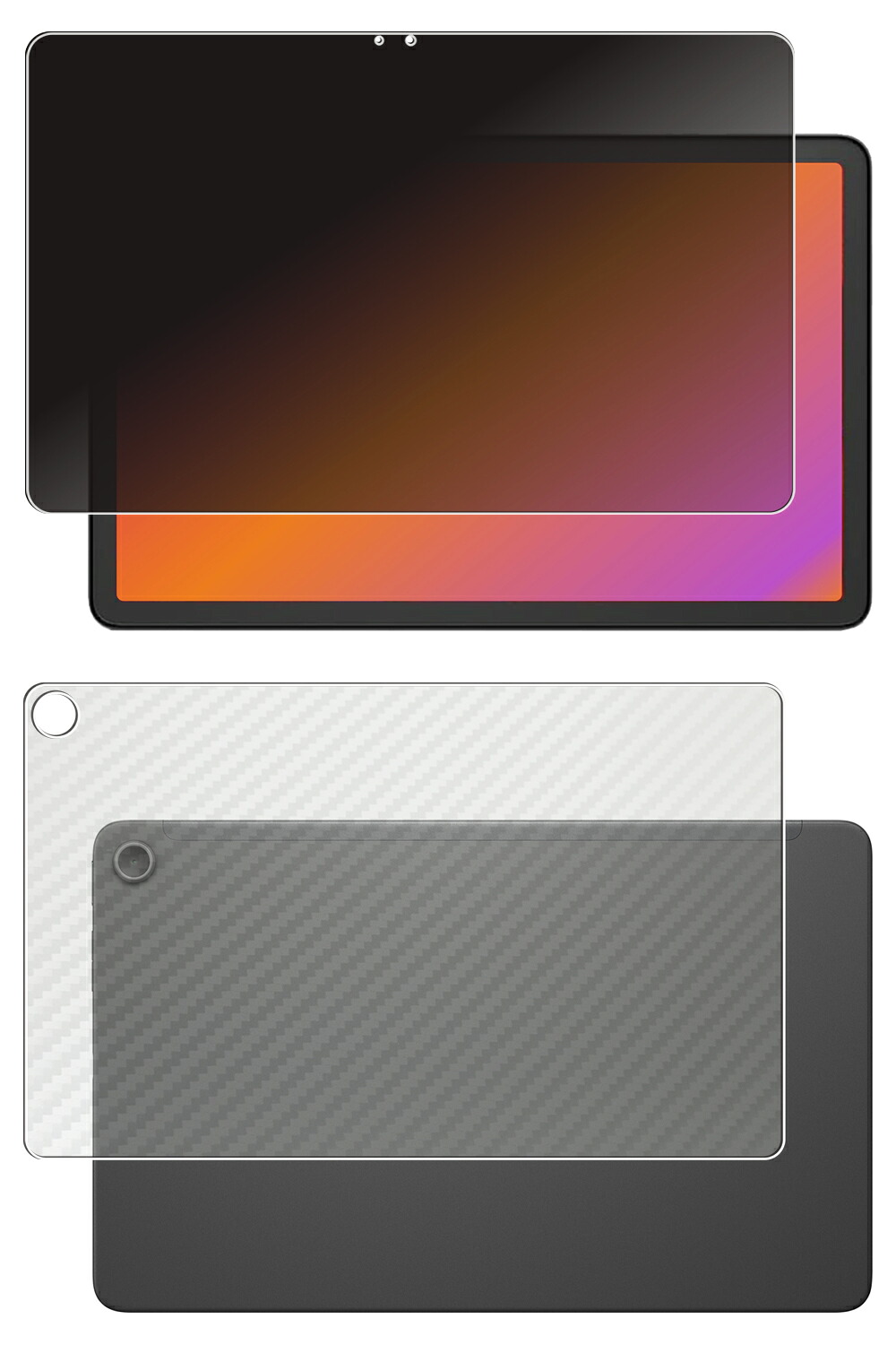 【百貨店SALE 10%OFF】【2枚組(画面+うしろ側)】Amazon Fire Max 11 第13時人 2023年ひな形 用 [10] 4way のぞき見押しとどめる 非公開保護すること 液晶 保護すること 写真フィルム ＋ 炭素調 うしろ側 保護すること写真フィルム ★ アマゾン ファイヤー マックス 十一