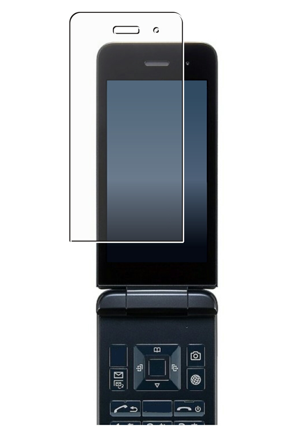 楽天市場】【4枚組(本体表面+背面[カーボン調]+サブディスプレイ