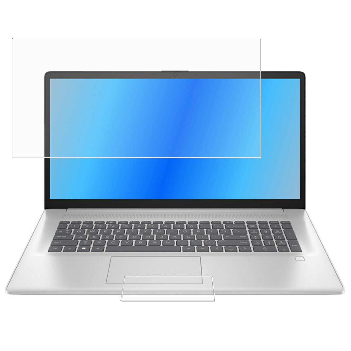 [2枚組(画面+タッチパッド)] HP 17-cn 17-cn4000 2024年モデル 用 [N40] 高硬度 9H アンチグレア タイプ 液晶 保護 フィルム ★