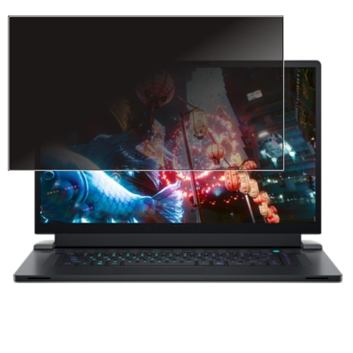 【着脱式】 Dell Alienware x17 R2 2022年モデル 用 [N40] 用 2way プライバシー保護 フィルター 着脱タイプ ★ デル エイリアンウェア