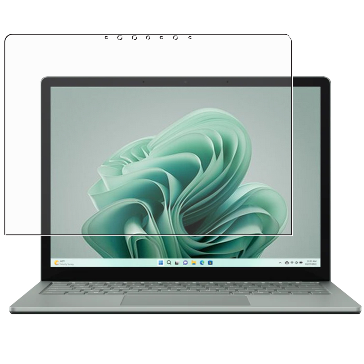 Microsoft Surface Laptop 5 13.5インチ 用 [N35] 安心の5大機能 衝撃吸収 ブルーライト カット 液晶 保護 フィルム 反射防止 抗菌 気泡レス ★ マイクロソフト サーフェス ラップトップ ファイブ