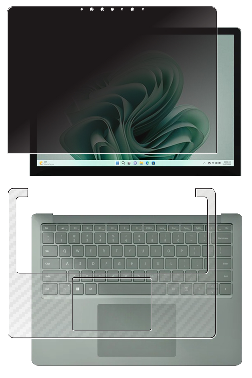 大注目】 Microsoft Surface Laptop 5 13.5インチ 用 N35 4way のぞき