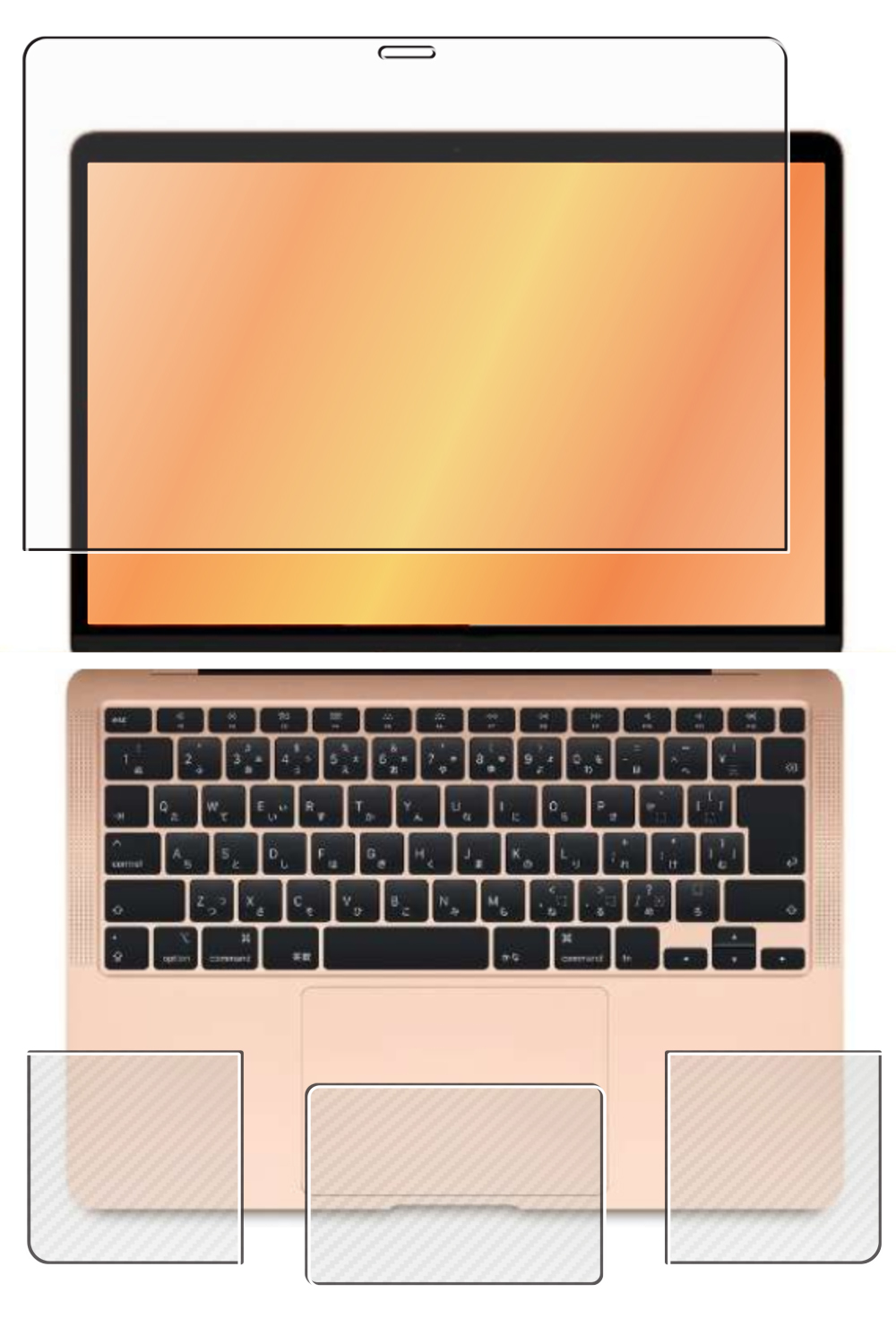 MacBook Pro 14 M3 2023 用 [N35] 高硬度 9H ブルーライトカット