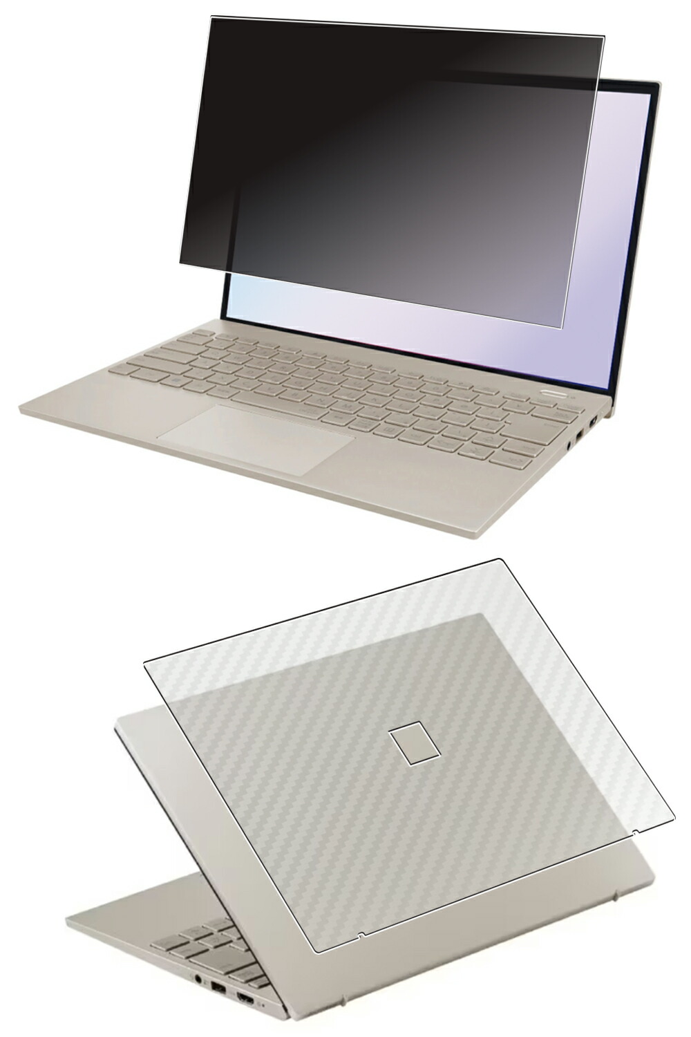 【百貨店SALE 10%OFF】【2枚組(画面+天板)】NEC LAVIE NEXTREME Carbon 2023年春(1月)青写真 用 [N35] 4way のぞき見押しとどめる 秘め事保護すること 液晶 保護すること 写真フィルム ＋ 炭素調 天板 保護すること写真フィルム ★ エヌイーシー ラヴィ ネクストリーム 炭素