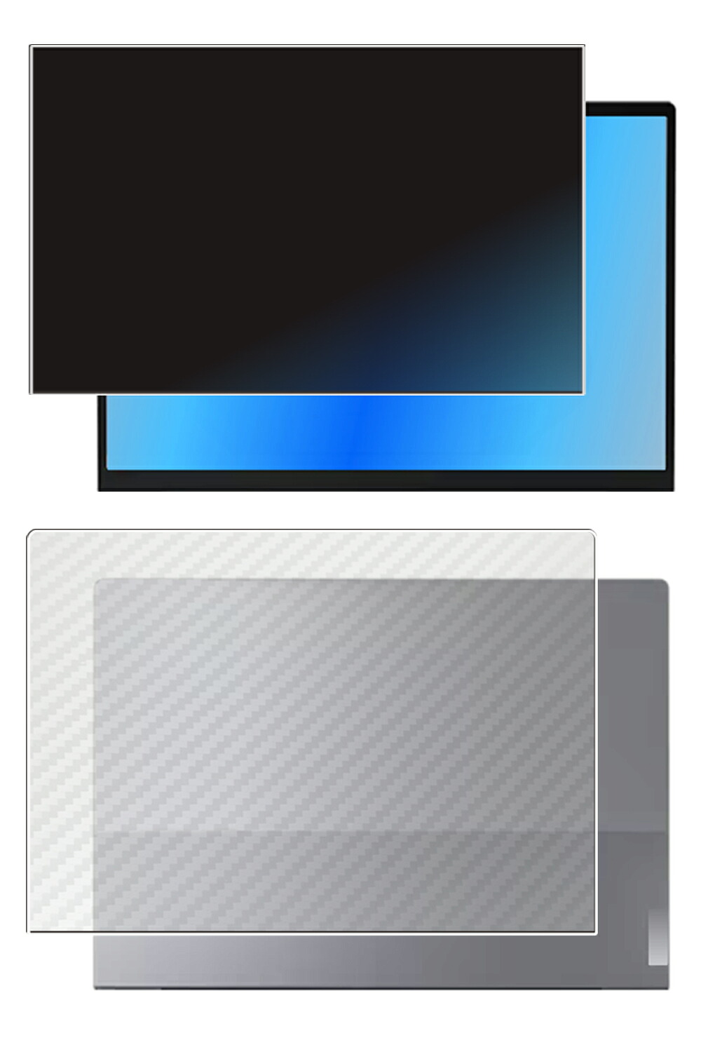 【2枚組(画面+天板)】Lenovo ThinkBook 14 Gen 7 14in 2024年真似形 用 [N35] 4way のぞき見押しとどめる 秘め事防御すること 液晶 防御すること 写真フィルム ＋ 炭素調 天板 防御すること写真フィルム ★ レノボ シンクパッド フォーティーン ジェン 七つ