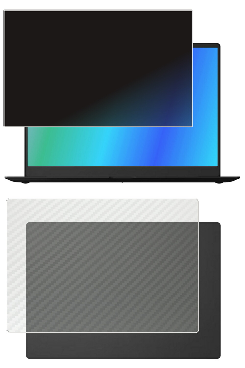 【百貨店SALE 10%OFF】【2枚組(画面+天板)】LG gram Pro 16 16Z90TS 2025年ひな形 用 [N40] 4way のぞき見押しとどめる 非公開保護すること 液晶 保護すること 写真フィルム ＋ 炭素調 天板 保護すること写真フィルム ★ エルジー 電子工学 瓦 労働者階級 シックス青二才