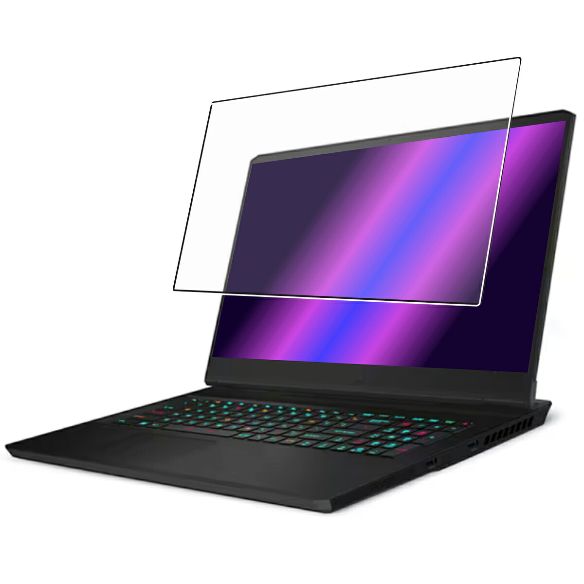 【2枚セット】MSI Vector GP77 13V 2023年モデル 用 [N40] 高硬度 9H ブルーライトカット クリア 液晶 保護 フィルム ★ エムエスアイ ベクター 強化 ガラスフィルム と同等の 高硬度9H フィルム