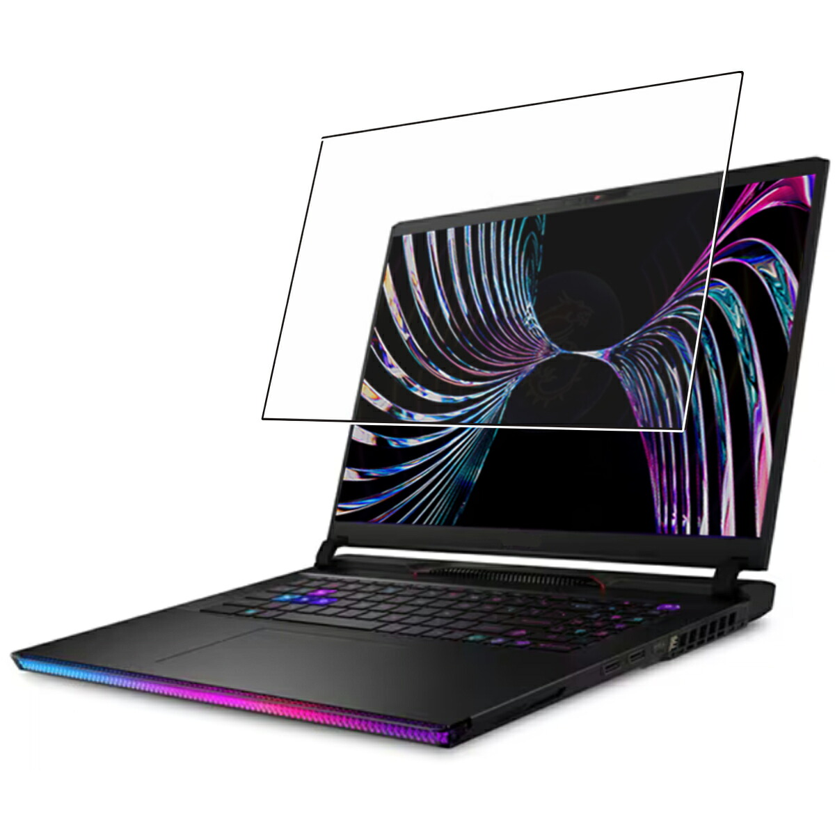 【2枚セット】MSI Raider GE78 HX 13V 2023年モデル 用 [N40] 高硬度 9H ブルーライトカット クリア 液晶 保護 フィルム ★ エムエスアイ レイダー 強化 ガラスフィルム と同等の 高硬度9H フィルム