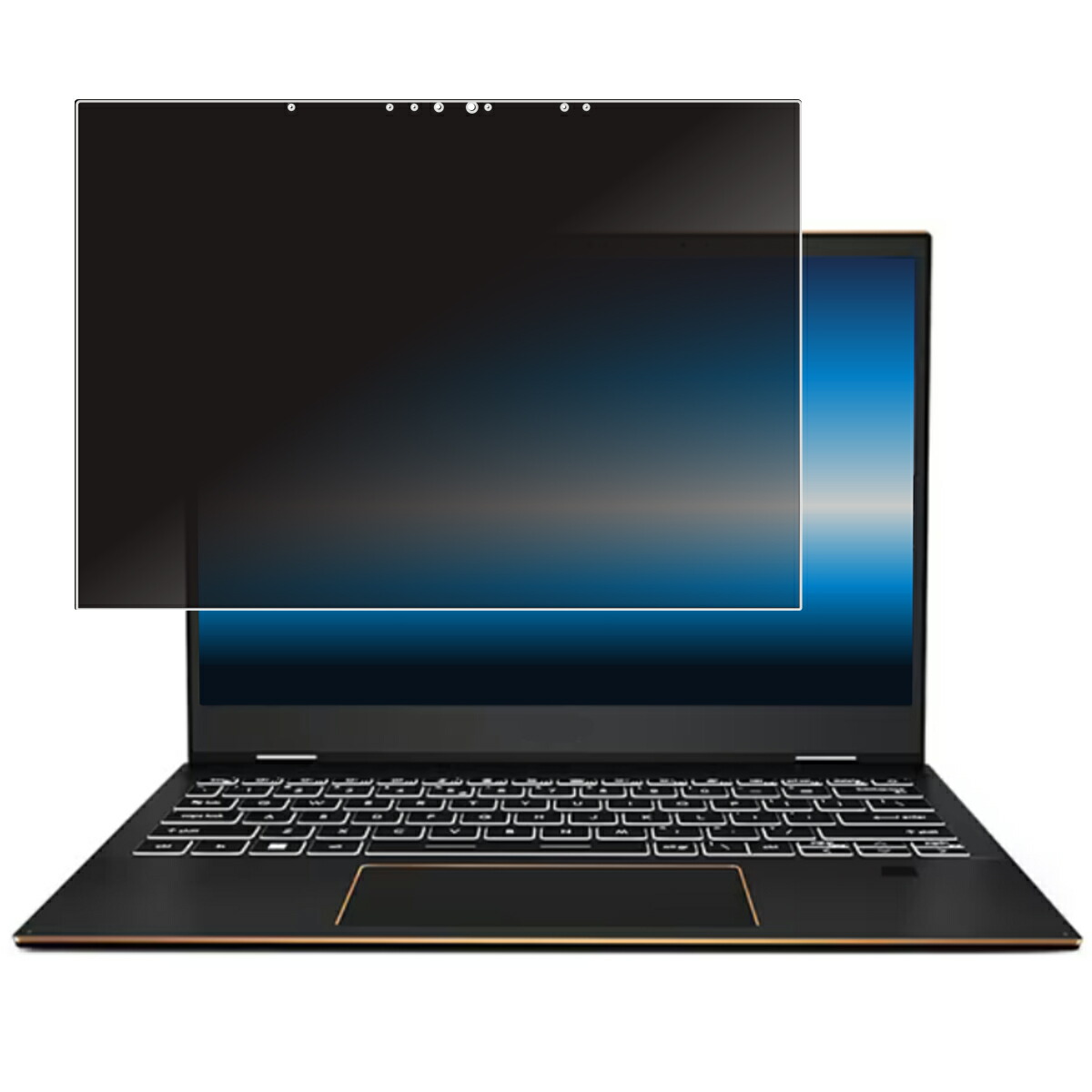 【2枚セット】MSI Summit E13 Flip Evo A13M 2023年 用 [N35] 4way のぞき見防止 プライバシー保護 画面に貼る 液晶 保護 フィルム ★ エムエスアイ サミット フリップ エボ