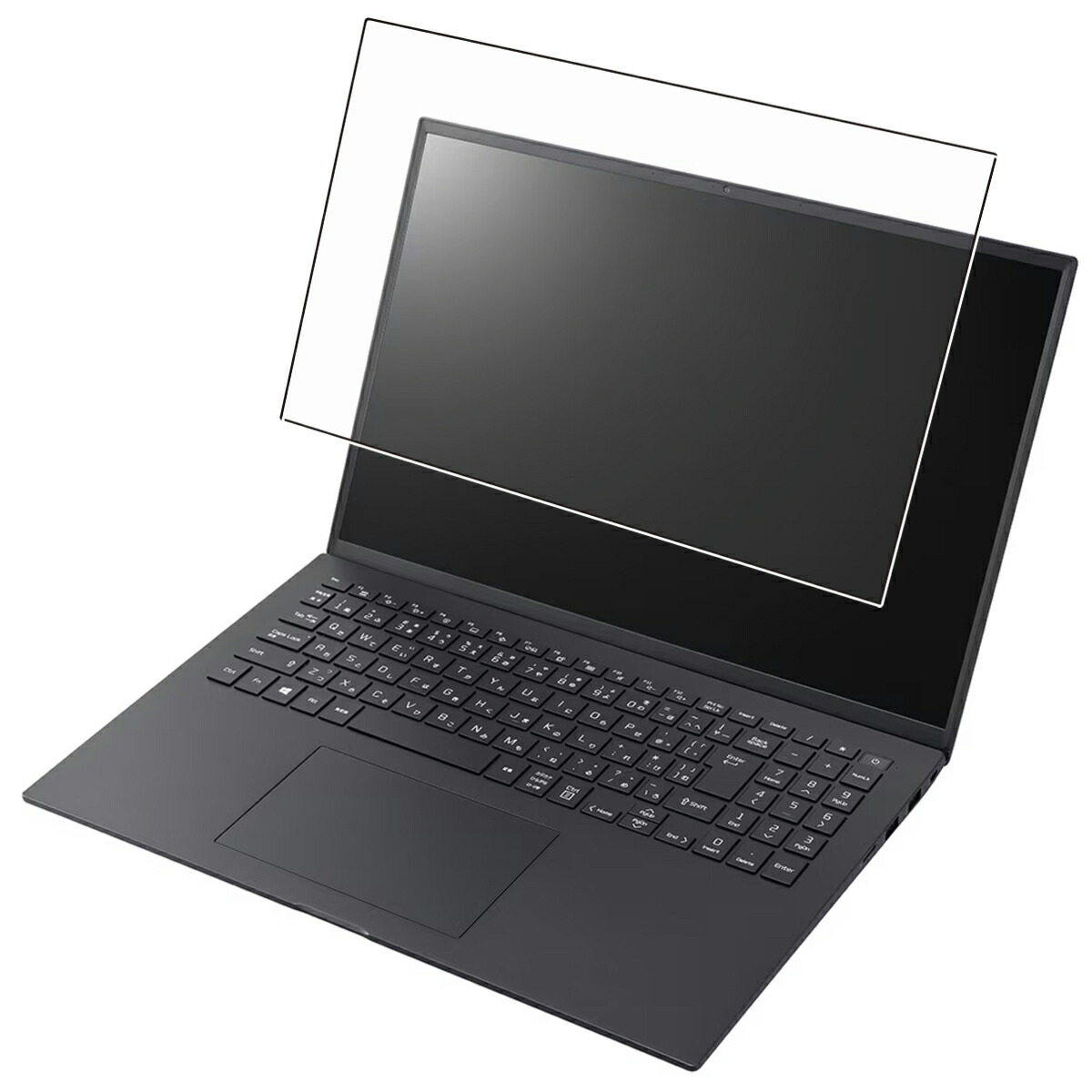【2枚セット】LG gram 16ZB90R 2023年モデル 16インチ 用 [N40] 抗菌 抗ウイルス 防指紋 クリア 液晶 保護 フィルム ★ エルジー エレクトロニクス グラム