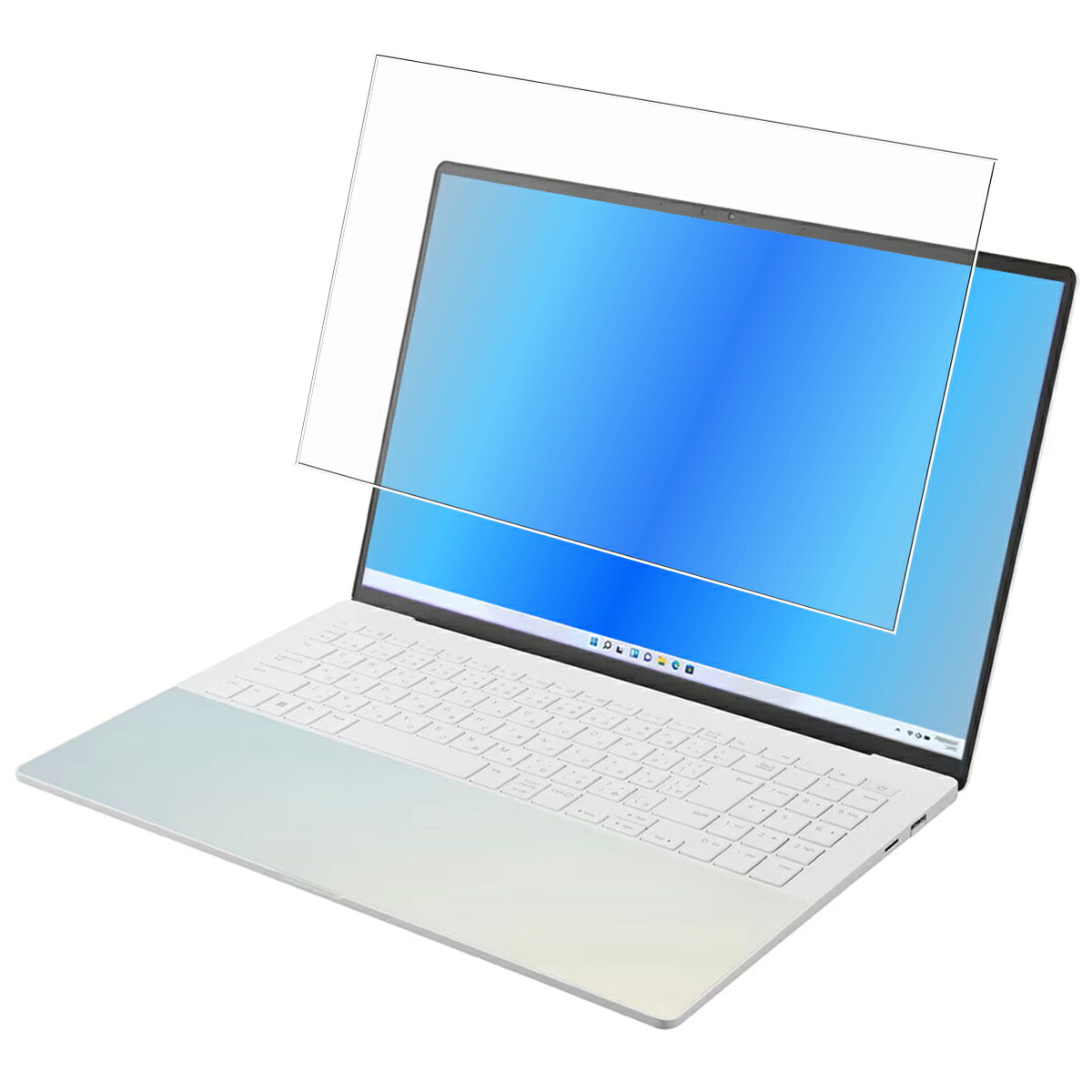 【2枚セット】LG gram Style 16Z90RS 2023年モデル 用 [N40] 高機能 反射防止 スムースタッチ 抗菌 液晶 保護 フィルム ★ エルジー エレクトロニクス グラム スタイル
