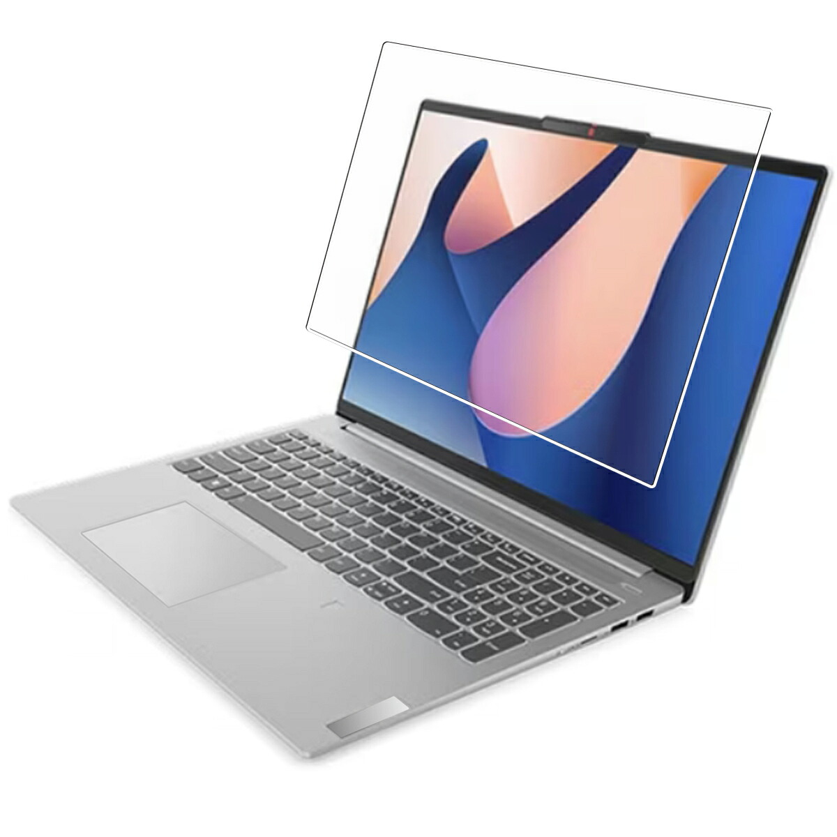 【2枚セット】Lenovo IdeaPad Slim 5i Gen 8 16型 2023年モデル 用 [N40] 抗菌 抗ウイルス 防指紋 クリア 液晶 保護 フィルム ★ レノボ アイデアパッド スリム