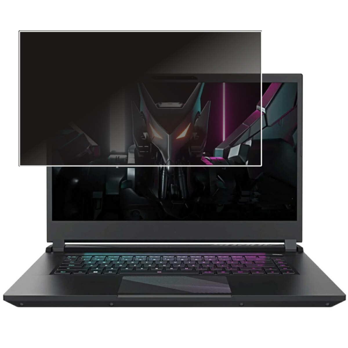 GIGABYTE AORUS 15 (2023) 用 [N40] 4way のぞき見防止 プライバシー保護 画面に貼る 液晶 保護 フィルム ★ ギガバイト オーラス フィフティーン｜モバイルマスター