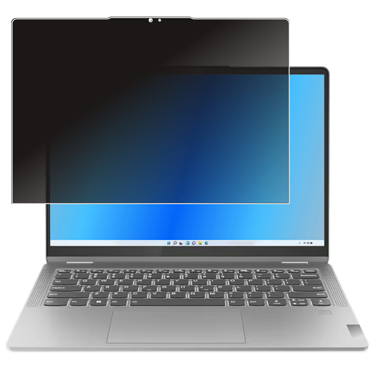 Lenovo IdeaPad Flex 5 Gen 8 14型 2023年モデル 用 [N35] 4way のぞき見防止 プライバシー保護 画面に貼る 液晶 保護 フィルム ★ レノボ アイデアパッド フレックス ファイブ ジェン エイト