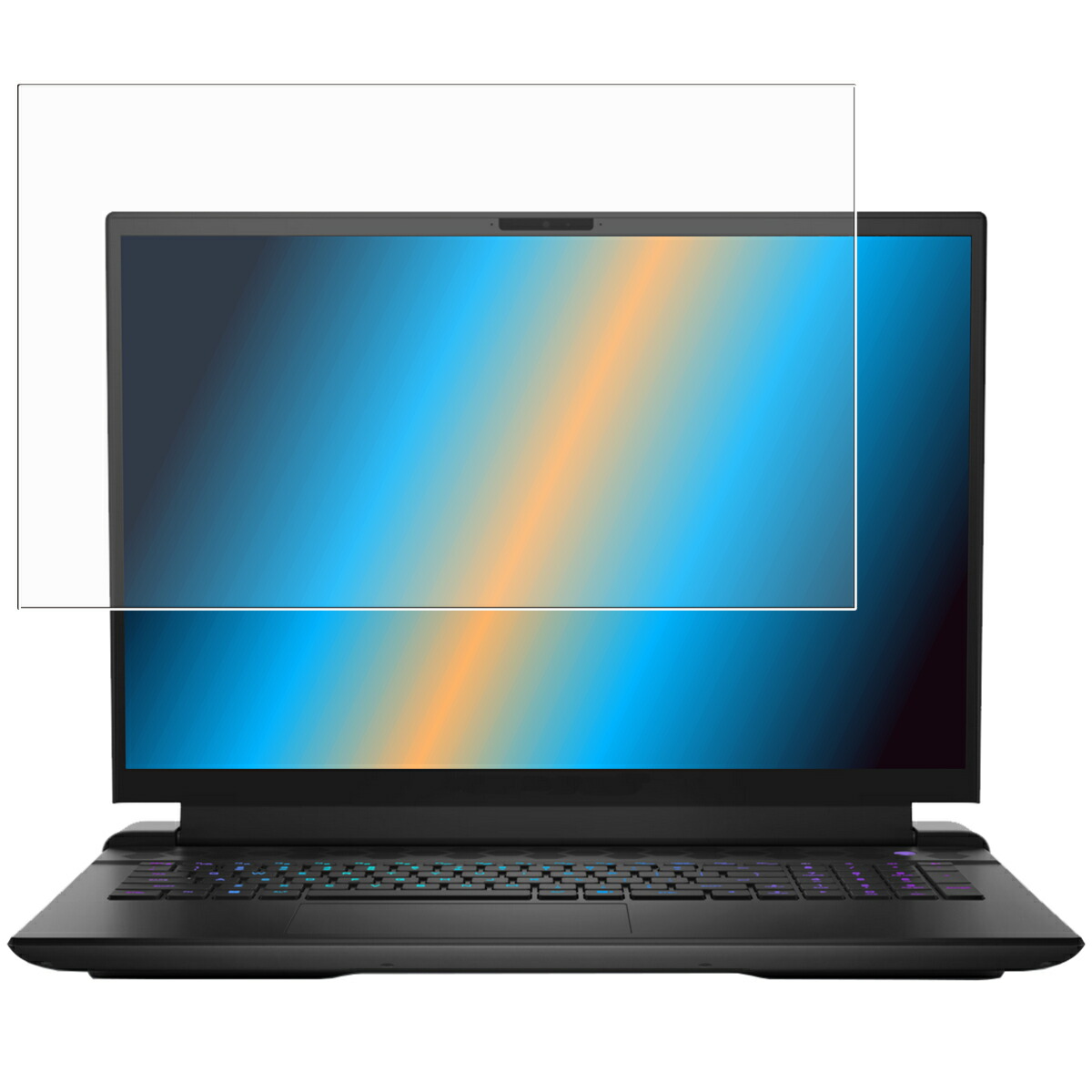 【2枚セット】Dell Alienware m18 R2 2024年モデル 用 [N40] 安心の5大機能 衝撃吸収 ブルーライト カット 液晶 保護 フィルム 反射防止 抗菌 気泡レス ★ デル エイリアンウェア エムエイティーン アールツー