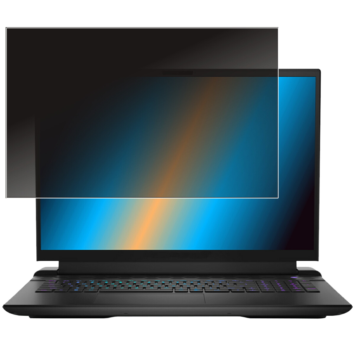 【2枚セット】【着脱式】 Dell Alienware m18 R2 2024年モデル 用 [N40] 用 2way プライバシー保護 フィルター 着脱タイプ ★ デル エイリアンウェア エムエイティーン アールツー