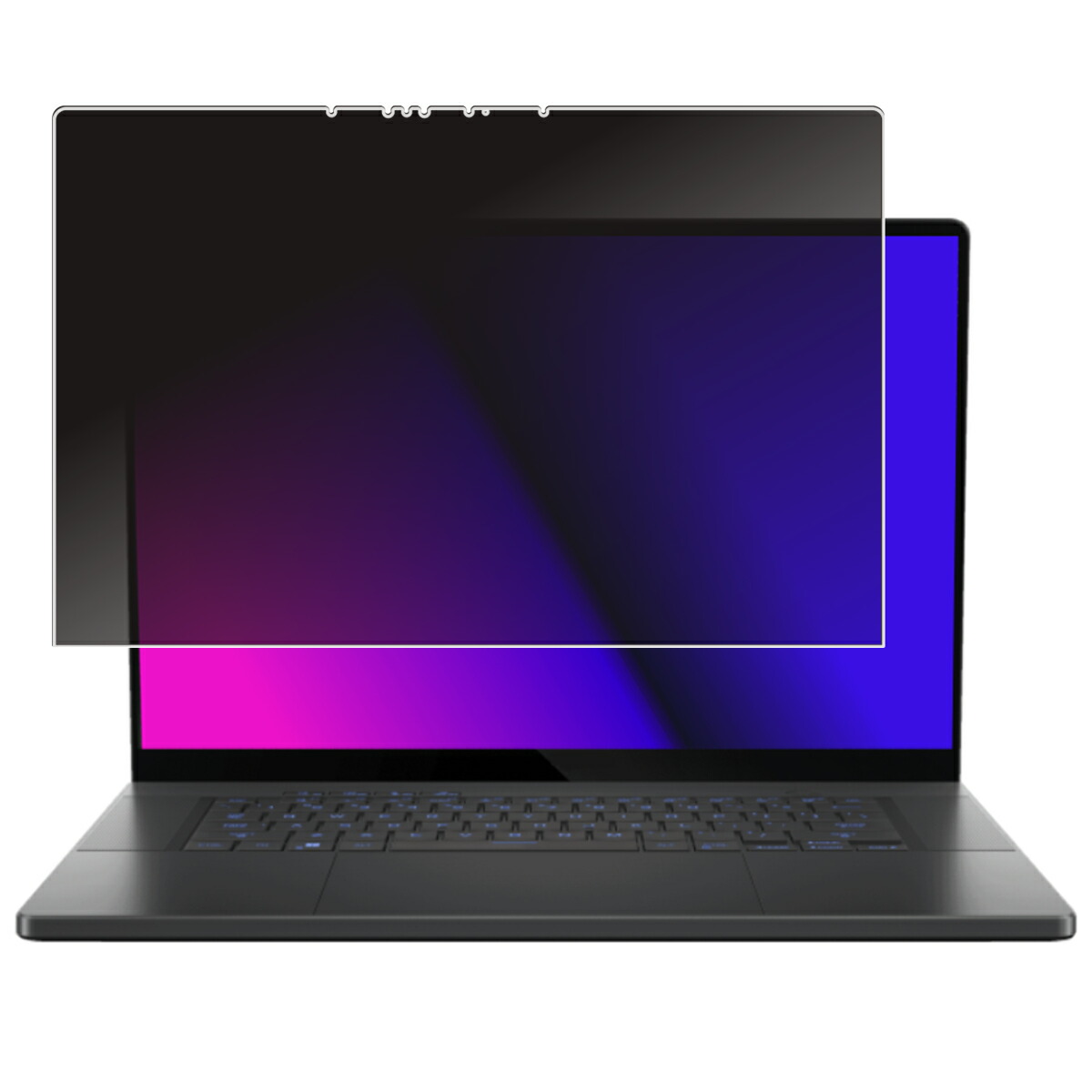 【2枚セット】【着脱式】 ASUS ROG Zephyrus G16 (2024) GU605 用 [400-280] 用 2way プライバシー保護 フィルター 着脱タイプ ★ エイスース アールオージー ゼフィルス ジーシックスティーン