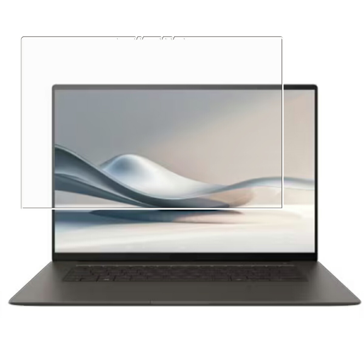 【2枚セット】ASUS Zenbook S 16 UM5606 2024年モデル 用 [N40] 高機能 反射防止 スムースタッチ 抗菌 液晶 保護 フィルム ★ エイスース ゼンブック エス シックスティーン
