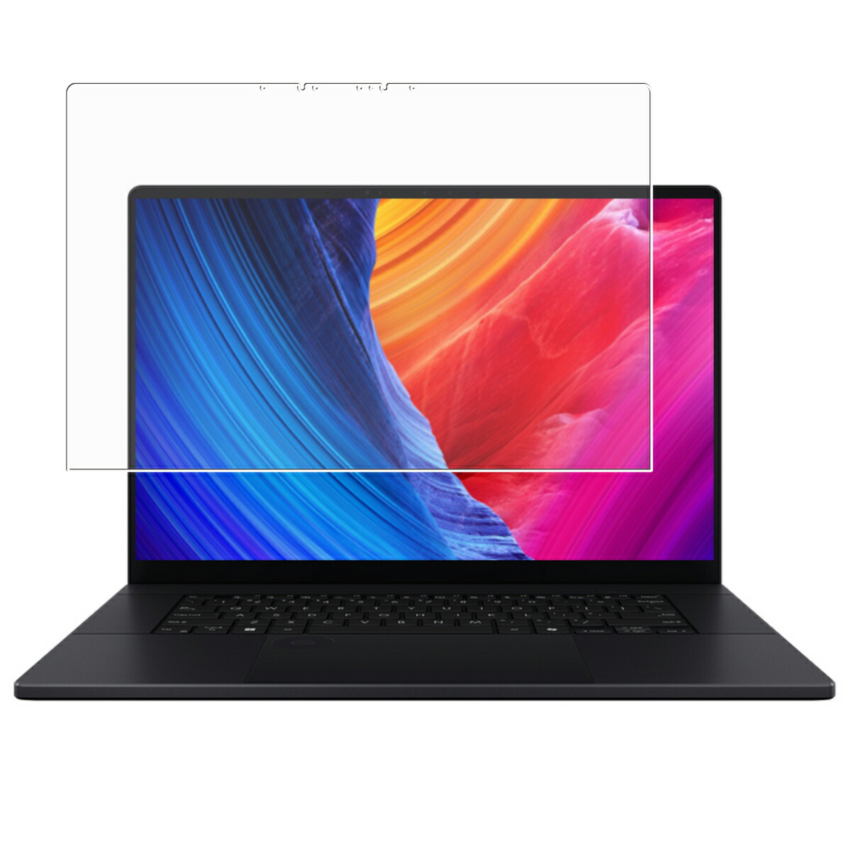 【2枚セット】ASUS ProArt P16 H7606 2024年モデル 用 [400-280] 高機能 反射防止 スムースタッチ 抗菌 液晶 保護 フィルム ★ エイスース プロアート ピーシックスティーン