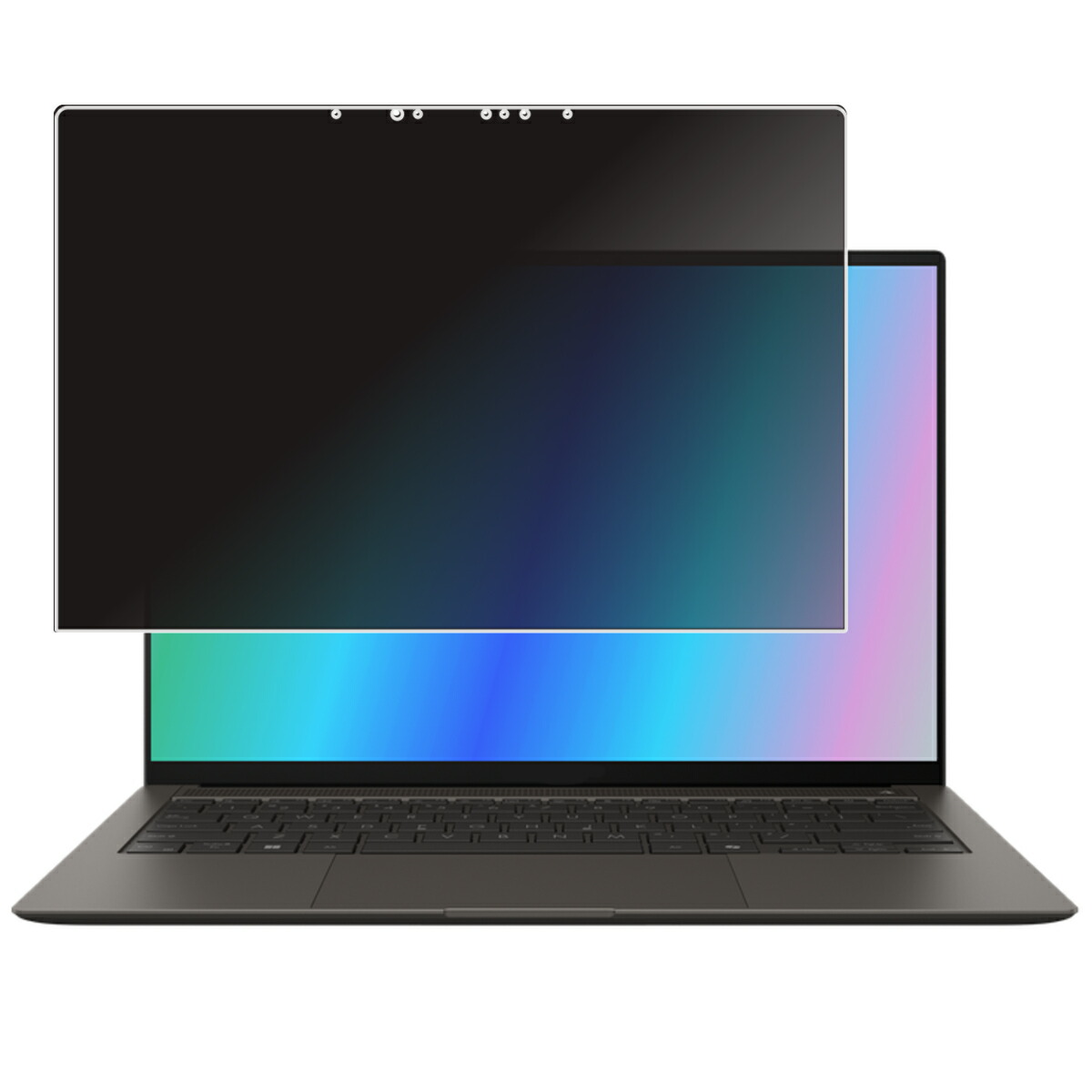 【2枚書き割り】ASUS Zenbook S 14 UX5406 2024年ひな形 用 [N35] 4way のぞき見押しとどめる 非公開保護すること 画面に貼る 液晶 保護すること 写真フィルム ★ エイスース ゼンブック エス フォーティーン