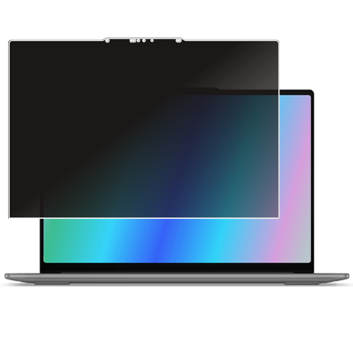 Lenovo Yoga Slim 7i Aura Edition Gen 9 15.3インチ 2024年モデル 用 [N40] 4way のぞき見防止 プライバシー保護 画面に貼る 液晶 保護 フィルム ★ レノボ ヨガ スリム セブンアイ オーラ エディション ジェン ナイン｜モバイルマスター