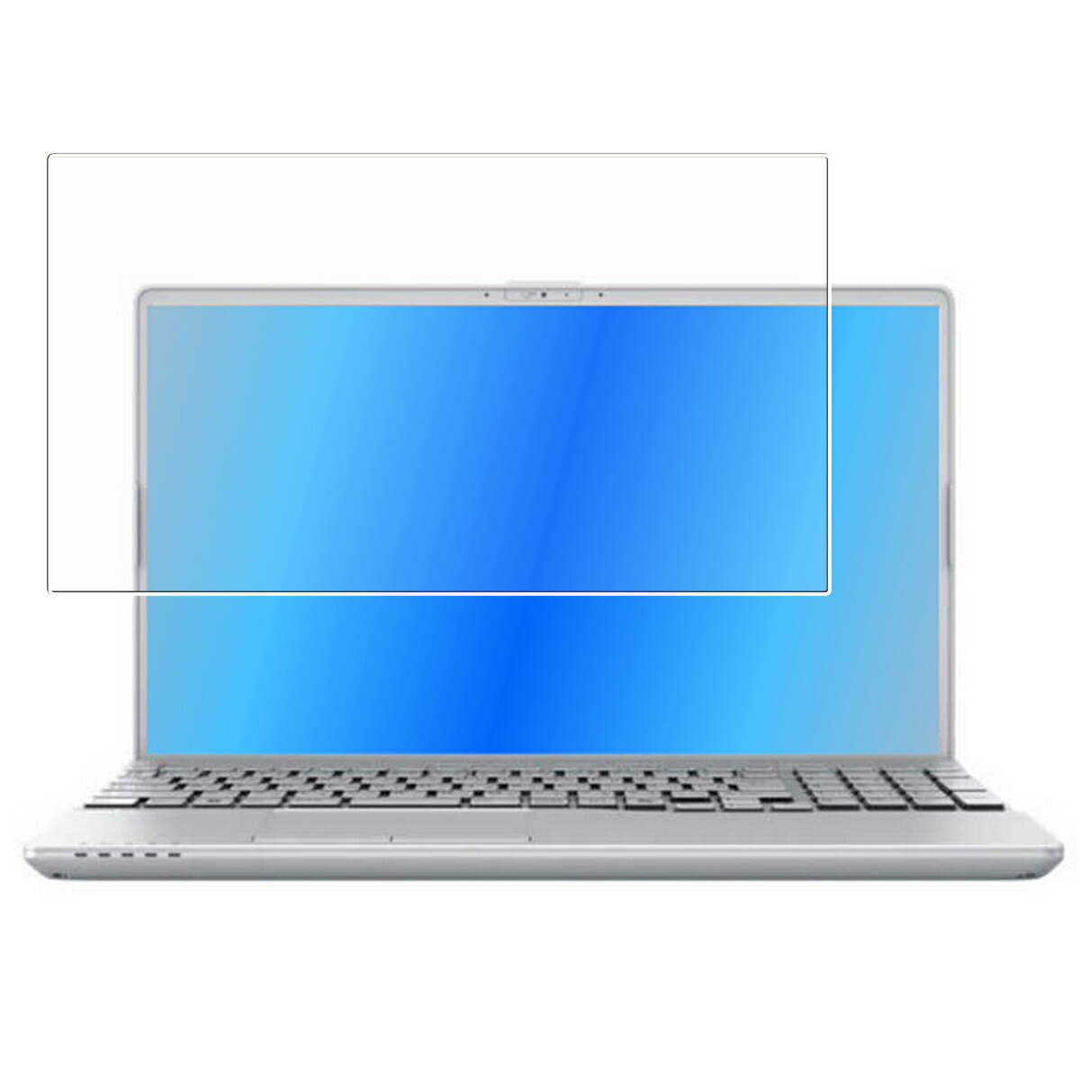 【2枚セット】Fujitsu FMV LIFEBOOK AH450/JA AH480/J 2025年1月モデル 用 [N40] 高硬度 9H ブルーライトカット クリア 液晶 保護 フィルム ★ 強化 ガラスフィルム と同等の 高硬度9H フィルム フジツウ エフエムブイ ライフブック
