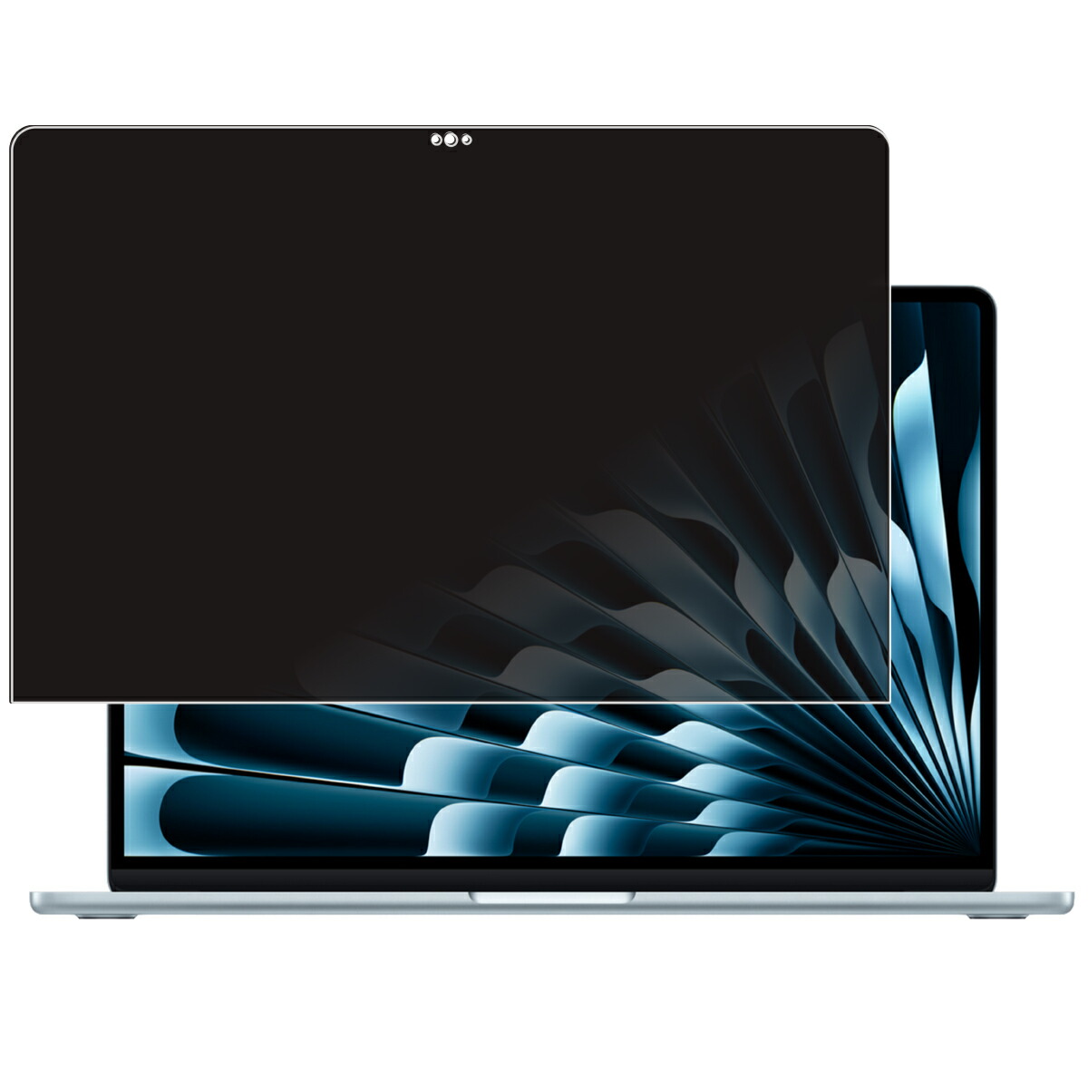 【2枚書き割り】MacBook Air M4 2025 15in 用 [N35] 4way のぞき見押しとどめる 非公開保護すること 画面に貼る 液晶 保護すること 写真フィルム ★ アップル マック読みもの 大気圏 エムフォー