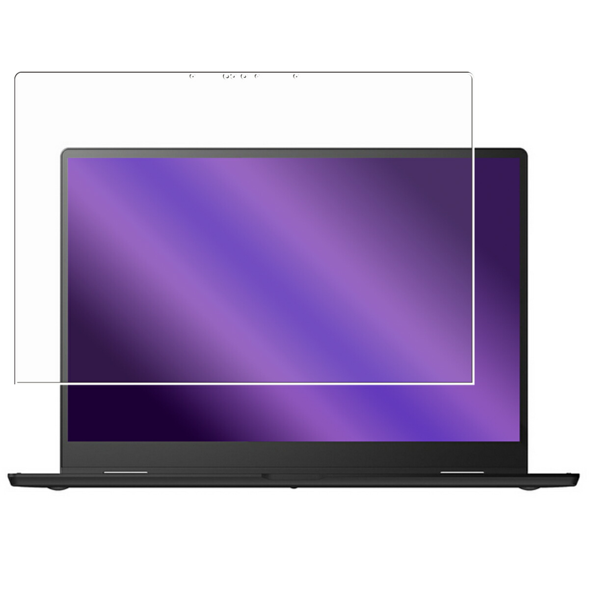 【2枚セット】LG gram Pro 2in1 16 16T90TP 2025年モデル 用 [400-280] 高硬度 9H ブルーライトカット クリア 液晶 保護 フィルム ★ 強化 ガラスフィルム と同等の 高硬度9H フィルム エルジー エレクトロニクス グラム プロ ツーインワン シックスティーン