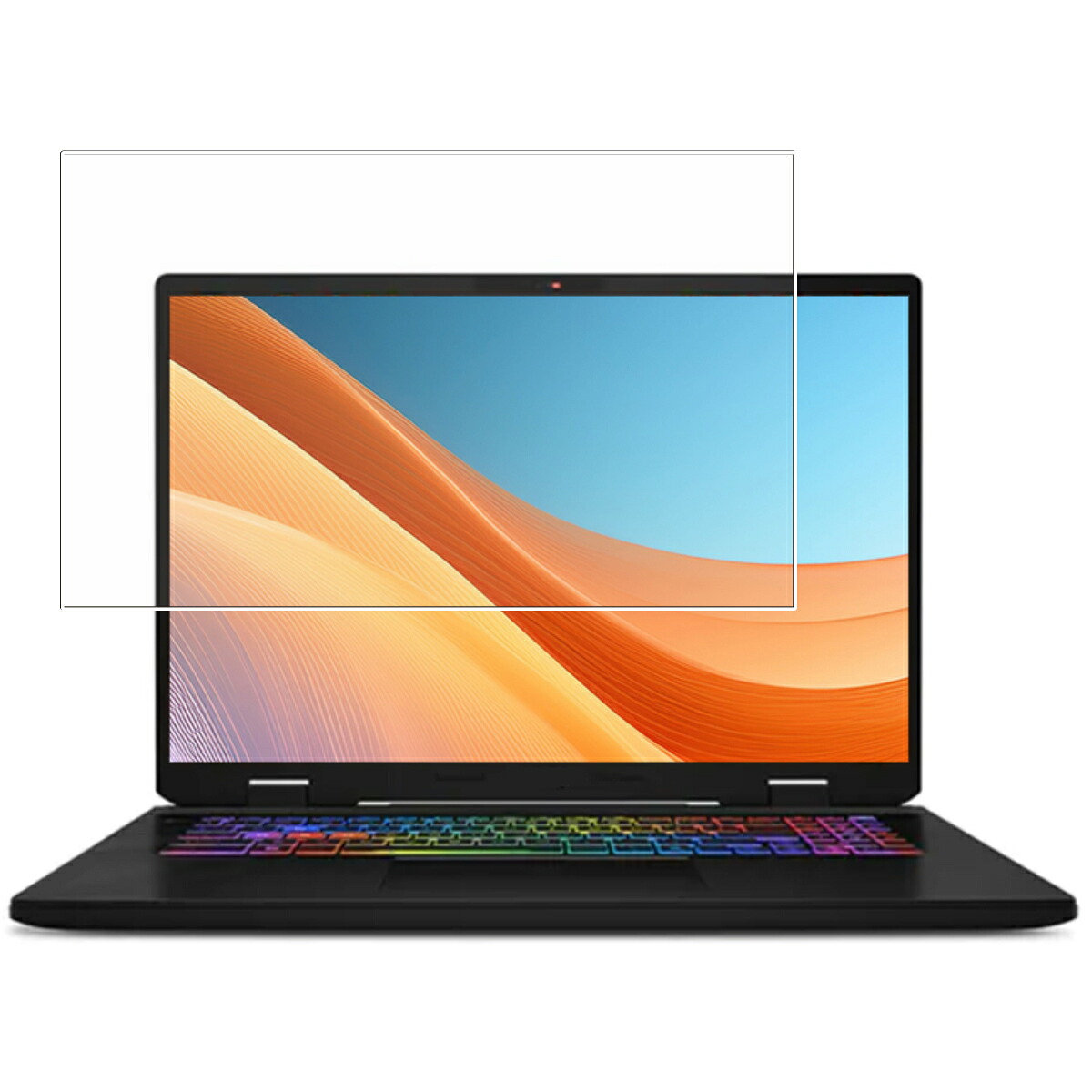 【2枚セット】MSI Crosshair 17 HX AI D2XW 2025年モデル 用 [N40] 高硬度 9H ブルーライトカット クリア 液晶 保護 フィルム ★ 強化 ガラスフィルム と同等の 高硬度9H フィルム エムエスアイ クロスヘア セブンティーン エイチエックス エーアイ