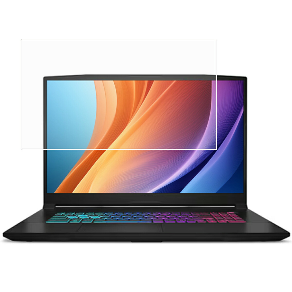 【2枚セット】MSI Katana 17 HX B14W 2025年モデル 用 [N40] 安心の5大機能 衝撃吸収 ブルーライト カット 液晶 保護 フィルム 反射防止 抗菌 気泡レス ★ エムエスアイ カタナ セブンティーン エイチエックス