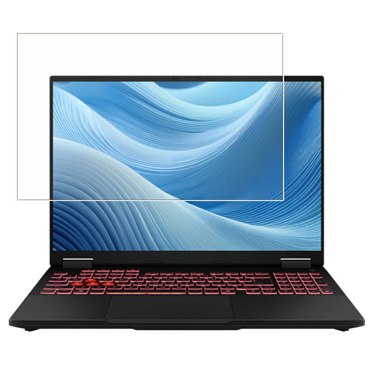 【2枚セット】ASUS TUF Gaming A16 (2025) FA608 用 [N40] 高硬度 9H ブルーライトカット クリア 液晶 保護 フィルム ★ 強化 ガラスフィルム と同等の 高硬度9H フィルム エイスース タフ ゲーミング エーシックスティーン