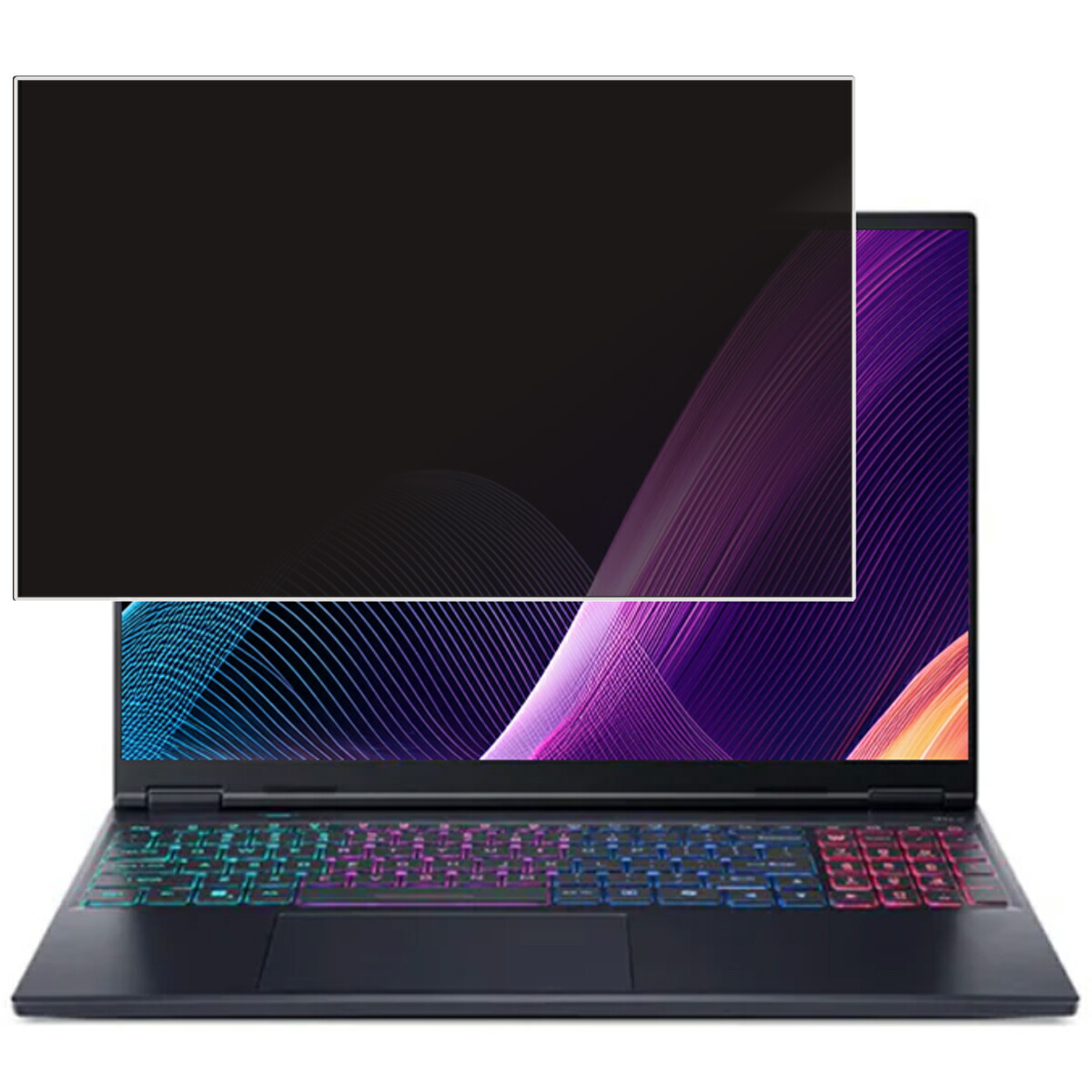 【2枚セット】【着脱式】 Acer Predator Helios Neo 16S AI 2025年モデル 用 [N40] 用 2way プライバシー保護 フィルター 着脱タイプ ★ エイサー プレデター ヘリオス ネオ シックスティーンエス エーアイ
