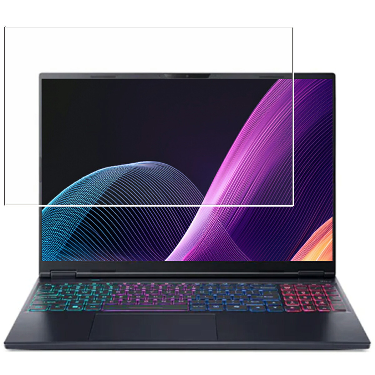 【2枚セット】Acer Predator Helios Neo 16S AI 2025年モデル 用 [N40] 高硬度 9H ブルーライトカット クリア 液晶 保護 フィルム ★ 強化 ガラスフィルム と同等の 高硬度9H フィルム エイサー プレデター ヘリオス ネオ シックスティーンエス エーアイ