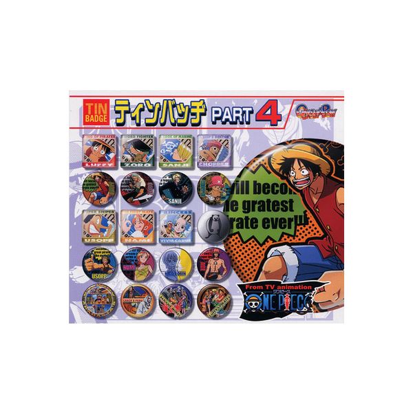 楽天市場 ワンピース ティンバッヂ パート４ 全２０種one Pieceバンダイガチャポン ガシャポン ガチャガチャ モデルベースｚ